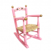 Mecedorita de enea decorada en rosa