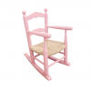 Balancín de niño con asiento de Enea lacado en rosa