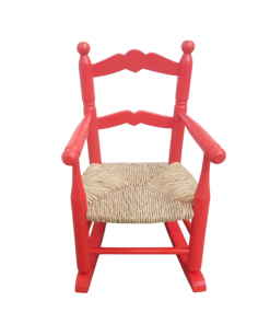 Balancín de niño con asiento de nea en color rojo 
