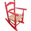 Balancín de niño con asiento de nea en color rojo