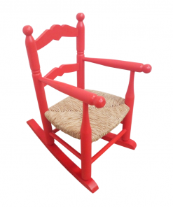 Balancín de niño con asiento de nea en color rojo 