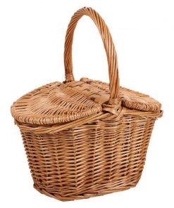 Cesta de mimbre dos tapas