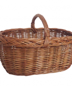 cesta de mimbre con asa extra natural