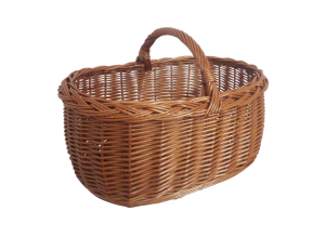 cesta de mimbre con asa extra natural