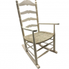Balancin de madera con asiento de nea en natural