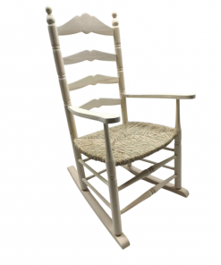 Balancin de madera con asiento de nea en natural