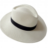 Sombrero modelo Indiana en crudo con cinta en color negro