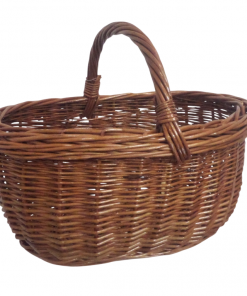 cesta de mimbre con asa extra natural