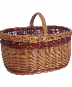 cesta de mimbre con asa extra natural