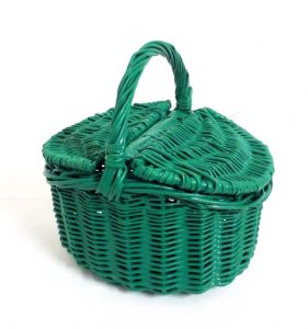 Cesta nazarena dos tapas en verde