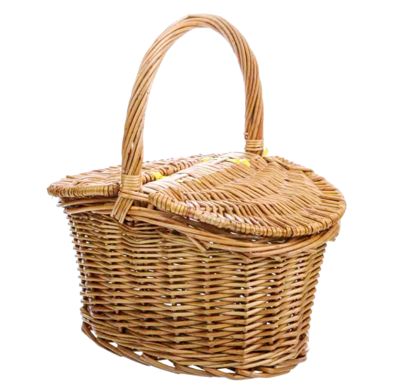 Cesta nazarena natural dos tapas con asa