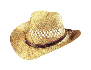 Sombrero natural cawboy collar