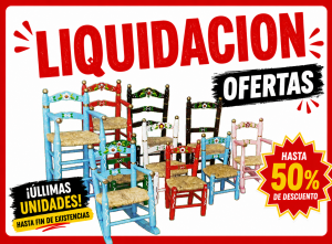 Liquidacion en sillas de enea